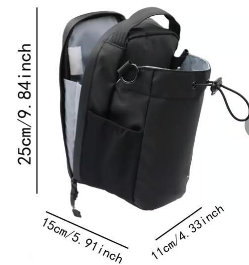 Fitness Magnetic Water Bottle Bag with Crossbody Strap