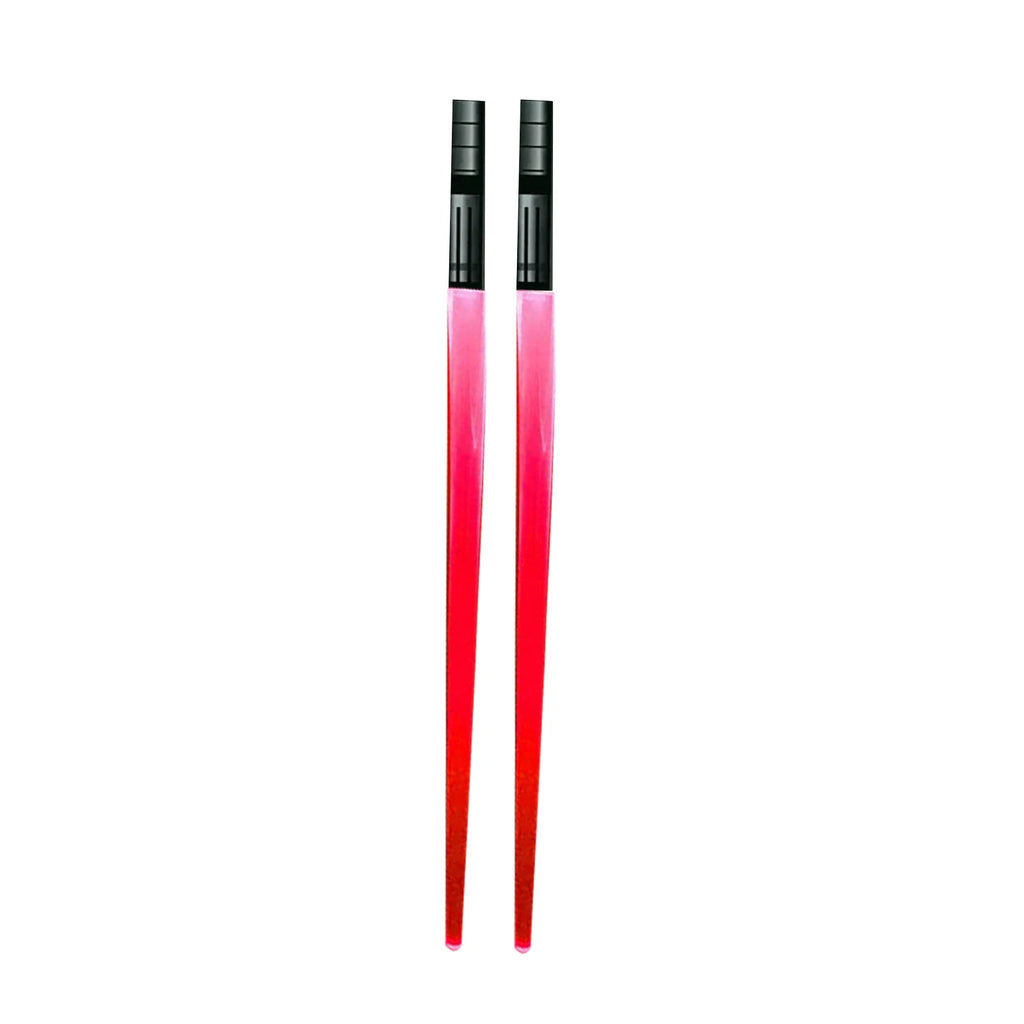 1 Pair LED Glowing Chopsticks Light Up Sticks Versatile Chopsticks for  Carnival Club Party Wedding Birthday Raves Concert - Color: Red