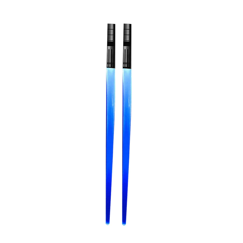 1 Pair LED Glowing Chopsticks Light Up Sticks Versatile Chopsticks for  Carnival Club Party Wedding Birthday Raves Concert - Color: Blue