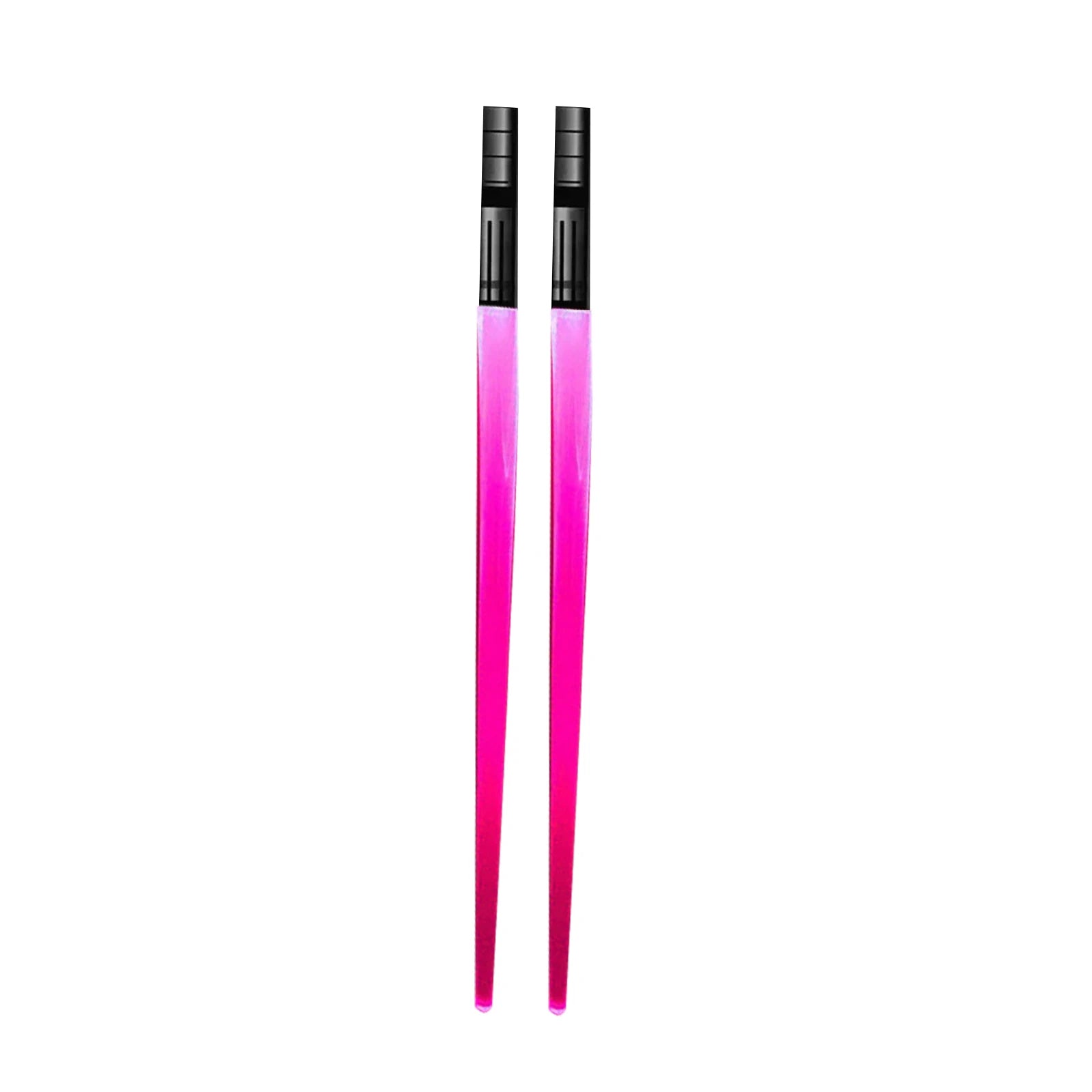1 Pair LED Glowing Chopsticks Light Up Sticks Versatile Chopsticks for  Carnival Club Party Wedding Birthday Raves Concert - Color: Pink