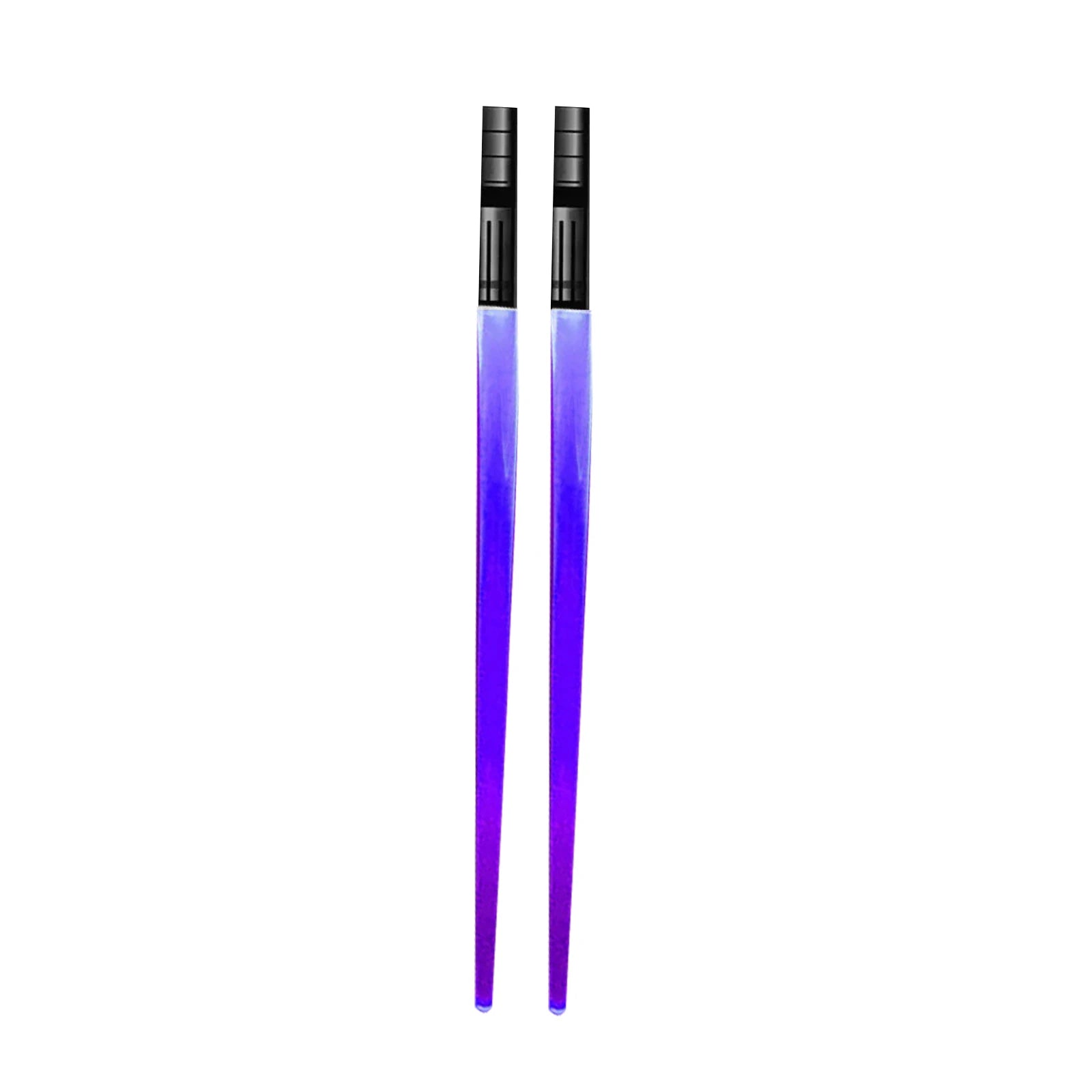 1 Pair LED Glowing Chopsticks Light Up Sticks Versatile Chopsticks for  Carnival Club Party Wedding Birthday Raves Concert - Color: Violet