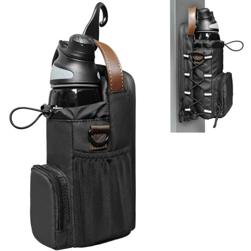 Fitness Magnetic Water Bottle Bag with Crossbody Strap