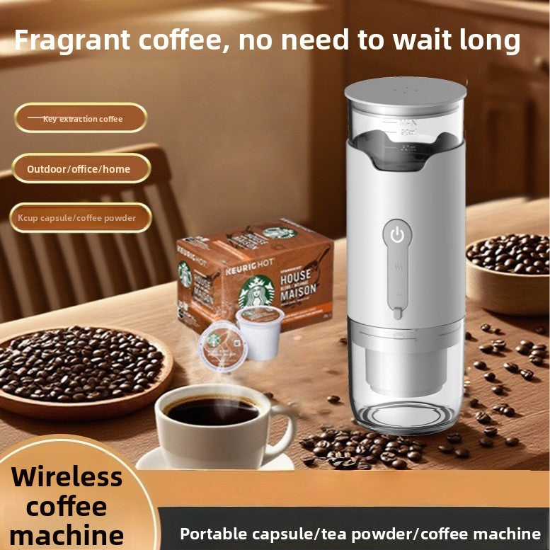 Portable Capsule Coffee Machine with Heating Function